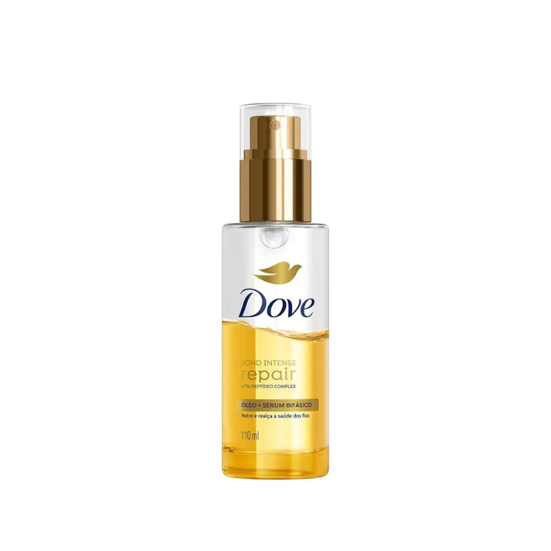 Óleo + Sérum Capilar Bifásico Finalizador Spray Dove Bond Repair Reparação Intensa 110mL